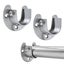 2pc Stainless Steel Closet Pole Sockets Heavy Duty Closet Rod Supports Carousel 2