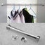 2pc Stainless Steel Closet Pole Sockets Heavy Duty Closet Rod Supports Carousel 4