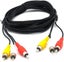 Bran Audio Composite Cable/dvd Rca/vcr Video/sat Yellow/white/red Connectors 3 M Carousel 2