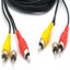 Bran Audio Composite Cable/dvd Rca/vcr Video/sat Yellow/white/red Connectors 3 M Carousel 3