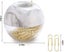 Compatible Magnetic Paper Clip Holdermarble White Holder With Gold Paper Clips Carousel 2