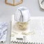 Compatible Magnetic Paper Clip Holdermarble White Holder With Gold Paper Clips Carousel 3