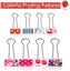 48 Pieces Colorful Binder Clips Paper Clamps 2 Sizes Cute Printing Metal Fold Ba Carousel 2