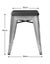 Amelie 46cm Stool - White Dark Elm/Wood Seat Carousel 3