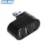 3 In 1 Ports Usb 2.0/3.0 Hub High Speed Rotating Splitter For Pc/Laptop USB Cab Carousel 4