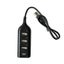 Black Usb 2.0 Hi Speed 4 Port Splitter Hub Adapter For Pc Computer 6J13 Ping USB Carousel 2