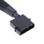 Black Sleeved 4Pin Ide Molex To Port 3Pin4pin Power Supply Plug Cooler Cooling F Carousel 3
