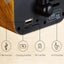 Retro Wood Portable Mini Bluetooth Speaker Wireless Loudspeaker Outdoor Speak... Carousel 3