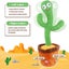 Dancing Cactus Toys Plush Singing Cactus Toy Home Decor Children Playing Toy Carousel 3