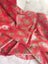 Vintage brushed back sateen cotton, paisley red Carousel 5