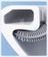 Flex Silicone Toilet Brush with Holder-White Carousel 3