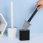 Flex Silicone Toilet Brush with Holder-White Carousel 4