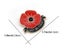 ANZAC Day Poppy Flower Brooches Lest We Forget Badges Red Enamel Clothing Pin Carousel 3