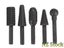 1/4" 6mm Rotary Rasp Set Shank Rotary Drill Bits Rotary Rasp File Set 5PCS Carousel 1