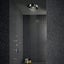 DELETED LINE - ZUCCHETTI CEILING MOUNTED ROUND SHOWER HEAD 320MM W/LIGHT Carousel 2