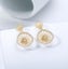 $1 reserve Gorgeous golden wheel design earrings with artificial crystal Carousel 5