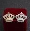 $1 reserve Gorgeous golden crown design brooch with artificial crystal Carousel 3