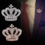 $1 reserve Gorgeous golden crown design brooch with artificial crystal Carousel 4