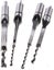 4PCS 1/2"-1/4" Wood Square Hole Mortising Chisel Drill Press Hole Saw Bits Set Carousel 2