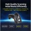Barcode reader, Laser, 1D Handheld - Wired (USB) or Wireless Carousel 6