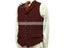 Men's Wool Tweed Slim Fit Burgundy Vest For Wedding Groom Carousel 5