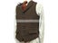 Men's Wool Tweed Slim Fit Burgundy Vest For Wedding Groom Carousel 6
