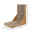 Goslash Picks Cat Scratcher Scratching Board Corrugated Cardboard Scratch Bed... Carousel 3
