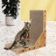 Goslash Picks Cat Scratcher Scratching Board Corrugated Cardboard Scratch Bed... Carousel 7