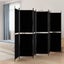 6-panel Room Divider Black 300x200 Cm Fabric Tpbxao Carousel 1