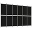 6-panel Room Divider Black 300x200 Cm Fabric Tpbxao Carousel 8