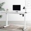 Electric Standing Desk Motorised Adjustable Sit Stand Desks White Carousel 8