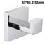 Bath Towel Hook Stainless Steel Square Clothes Towel Coat Robe Hook Cabinet Clos Carousel 5