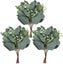20pcs Artificial Eucalyptus Leaves Stems With White Seeds Short Silver Dollar Fa Carousel 1