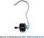 Laundry Hooks Boot Clips,portable Hanging Pins, Stainless Steel Closet Organize Carousel 3