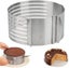 Ring Cutter Layer Cake Slicer, Adjustable Ring 7 Layer Mousse, For Easily Cuttin Carousel 1
