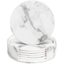 Coaster Leather Set Of 6 Glass Coaster, Coaster Marble For Drinks, Bar, Cups, C Carousel 1
