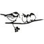 Metal Bird Steel Silhouette Steel Branch Bird Outdoor Decoration Steel Bird Stat Carousel 1