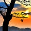 Metal Bird Steel Silhouette Steel Branch Bird Outdoor Decoration Steel Bird Stat Carousel 4