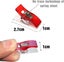 Set Of 100 Clips, Sewing Accessories, Fabric Clips, 9 Colors For Sewing, Quiltin Carousel 2