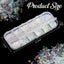 12 Boxes Holographic Nail Sequins, Ultra-thin Colorful Glitter Sticker For Nail Carousel 2