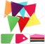 60pcs Rainbow Felt Fabric Pennant Banners Multicolor Party Garland For Birthday Carousel 4