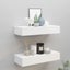 Wall-mounted Drawer Shelves 2 Pcs White 60x23.5x10cm Mdf Ttbxpl Carousel 1