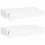 Wall-mounted Drawer Shelves 2 Pcs White 60x23.5x10cm Mdf Ttbxpl Carousel 10
