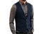 Men's Suit Vest Black Grey Wool Tweed Waistcoat Jacket Slim Fit Like Beckham Carousel 6