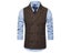 Men's Double Breasted Suit Vests Sleeveless Vest Waistcoat For Wedding Carousel 3