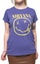 Nirvana T Shirt Yellow Smile Band Logo new Official Womens Skinny Fit Purple Carousel 3