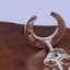 925 Sterling Silver Stud Earrings "Crescent" Carousel 4