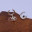 925 Sterling Silver Stud Earrings "Crescent" Carousel 5