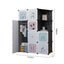 SOGA 10 Cubes Black Portable Wardrobe Divide-Grid Modular Storage Organiser F... Carousel 6