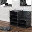 SOGA 10 Cubes Black Portable Wardrobe Divide-Grid Modular Storage Organiser F... Carousel 7